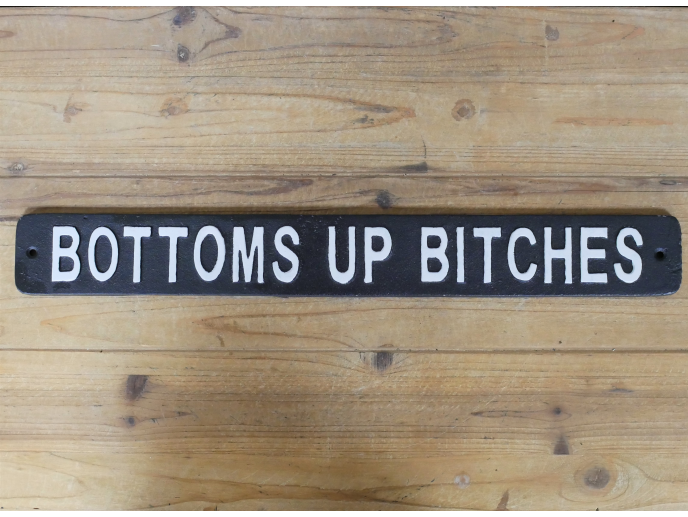 Cast Iron - Sweary Metal Wall Signs