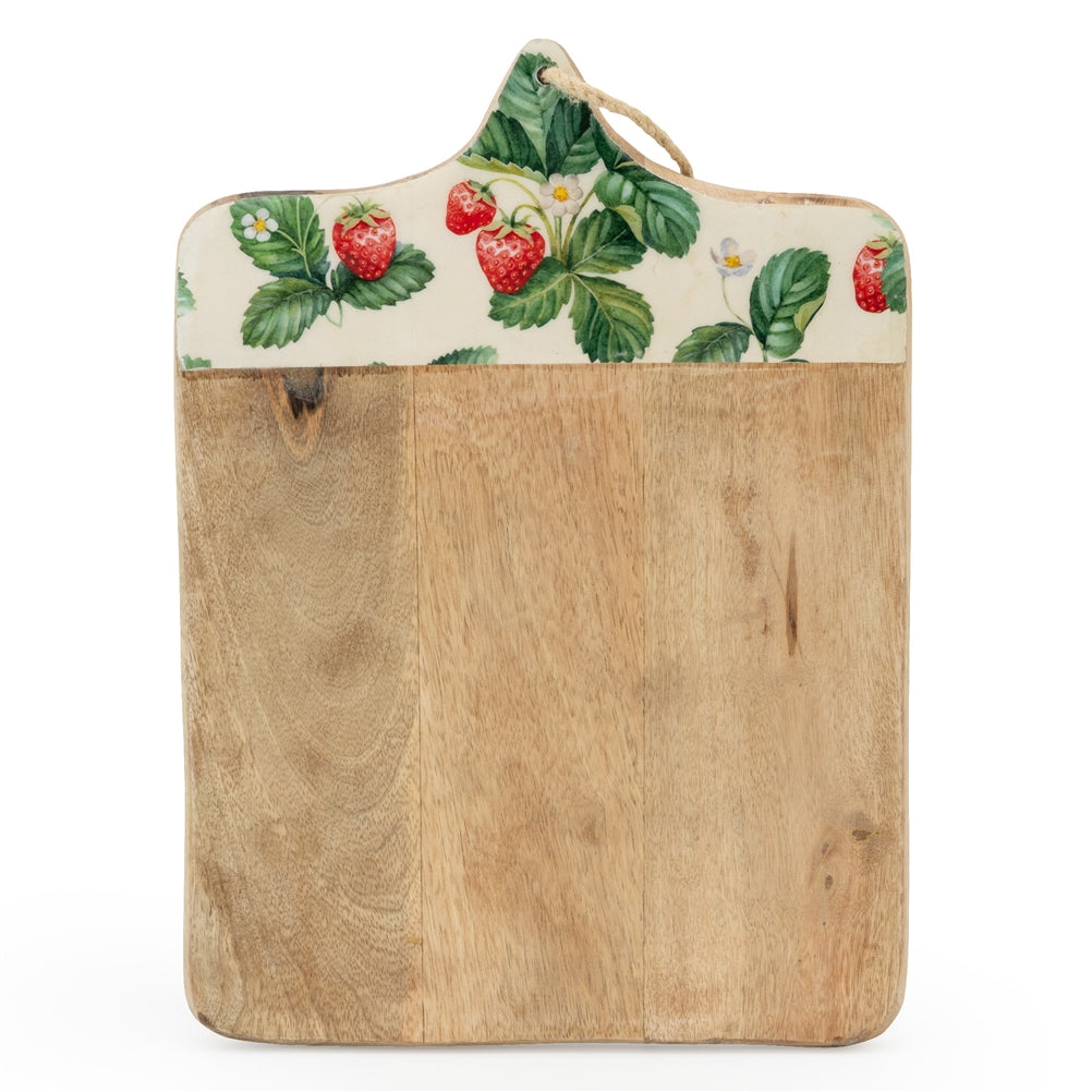 Fruit-Themed Mango Wood and Enamel Kitchen Storage and Serving Accessories