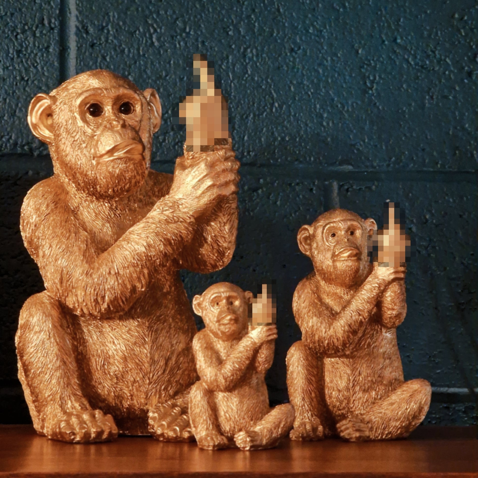 Cheeky Monkey Resin Statue