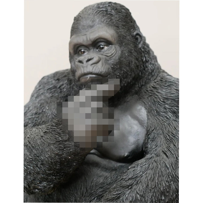 Cheeky Gorilla showing his middle finger