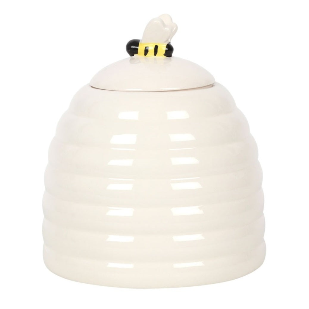 Bee Happy Ceramic Storage Jar