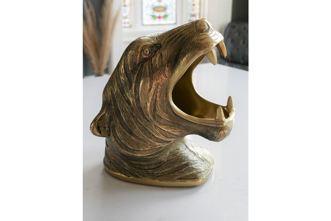 Tiger Head Bottle Holder – Bold & Unique Home Bar Décor