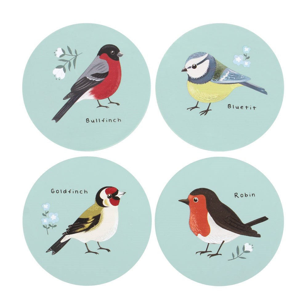 Set of 4 Garden Bird Coasters