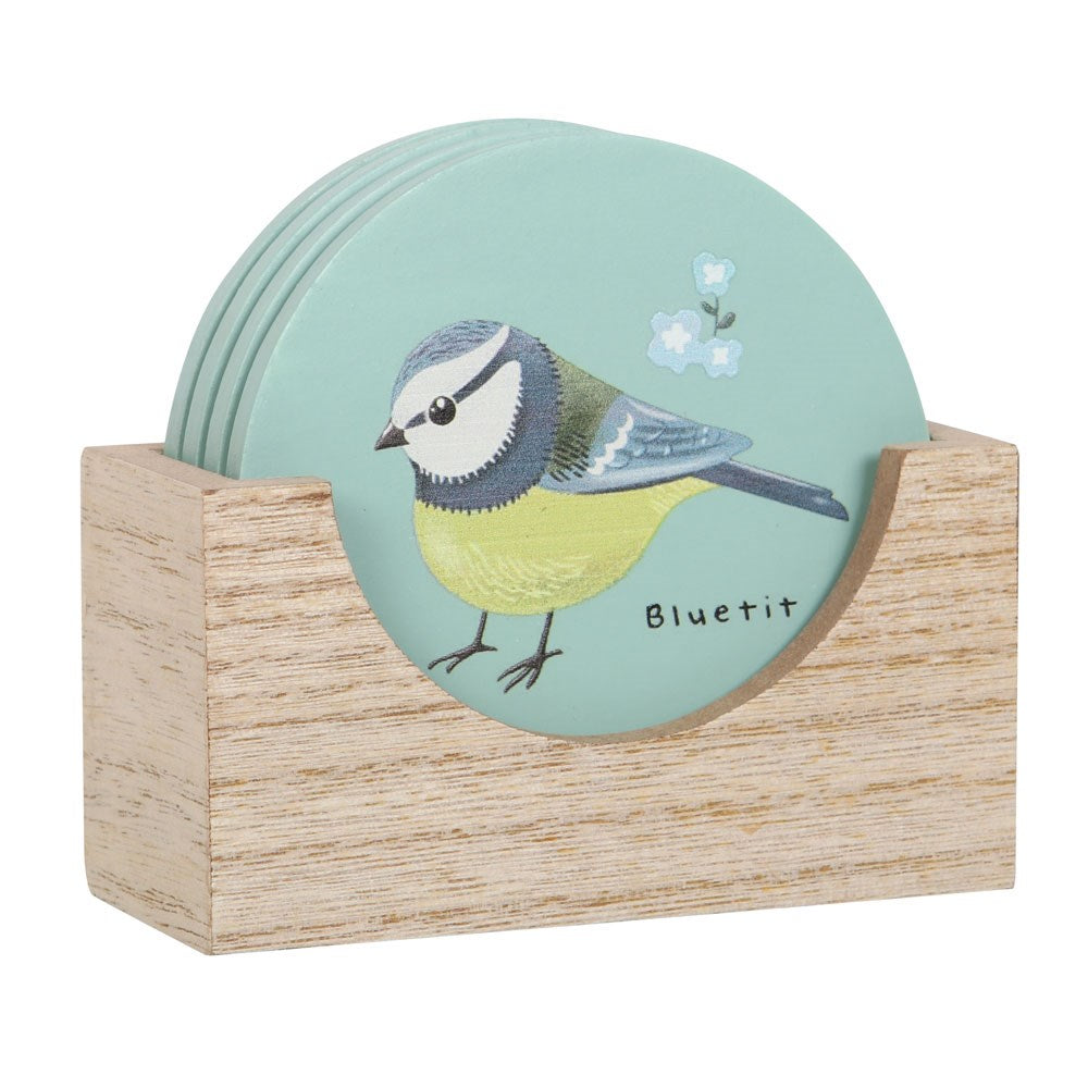 Set of 4 Garden Bird Coasters