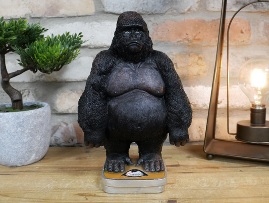 Heavy gorilla resin statue