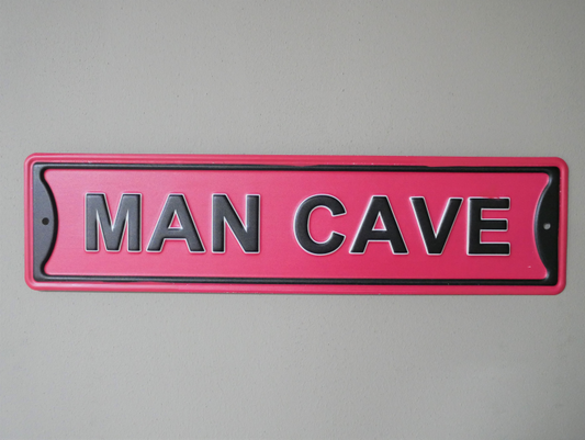 Man cave metal sign