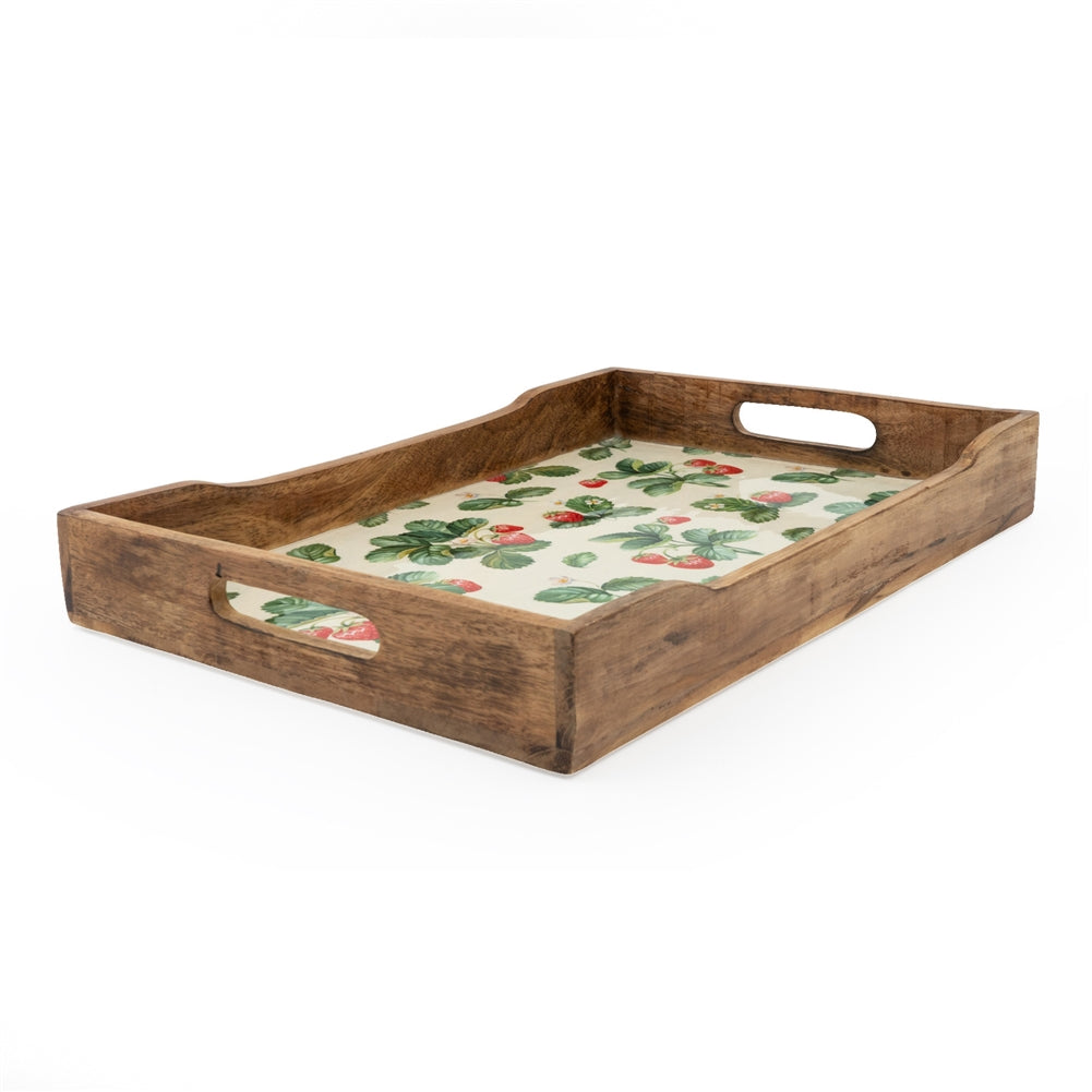 Fruit-Themed Mango Wood and Enamel Kitchen Storage and Serving Accessories