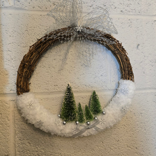 Handmade Round Wooden Festive Wreaths