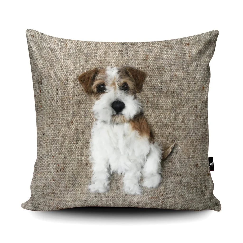 Dog Breeds Vegan Suede Cushion - Westie/Border Collie/Dachshund/Cockapoo/Jack Russell/Frencie/German Shepherd/Bulldog/Labrador/Jack Russell/