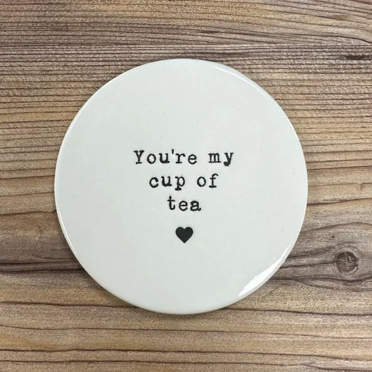 Cute Porcelain Quote Coasters