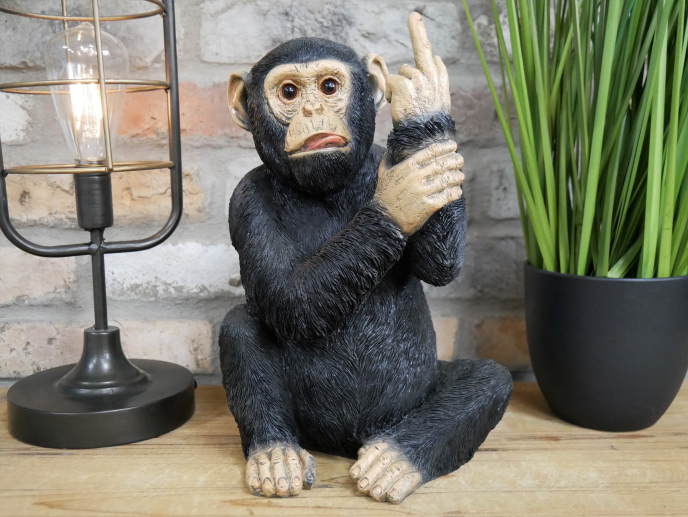 Cheeky Resin Monkey