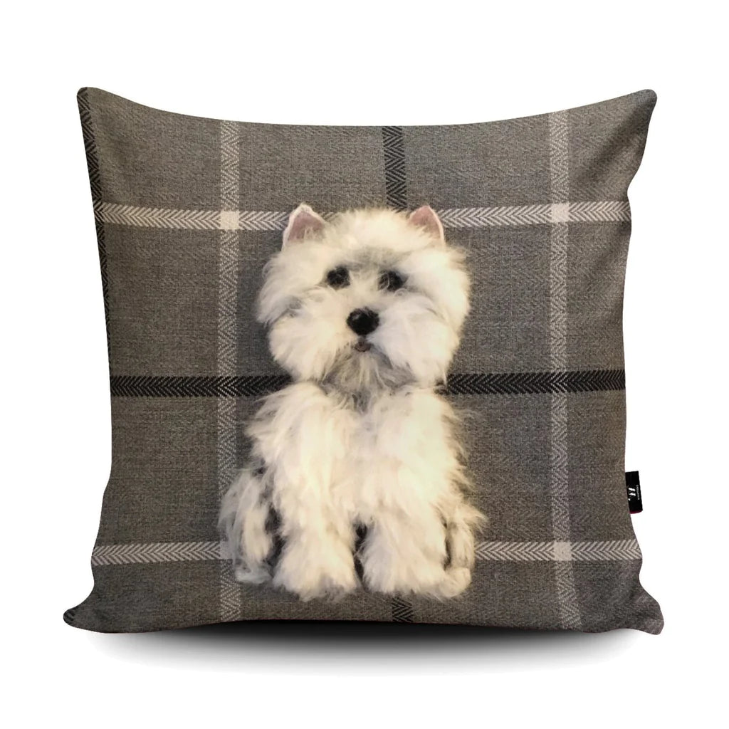 Dog Breeds Vegan Suede Cushion - Westie/Border Collie/Dachshund/Cockapoo/Jack Russell/Frencie/German Shepherd/Bulldog/Labrador/Jack Russell/