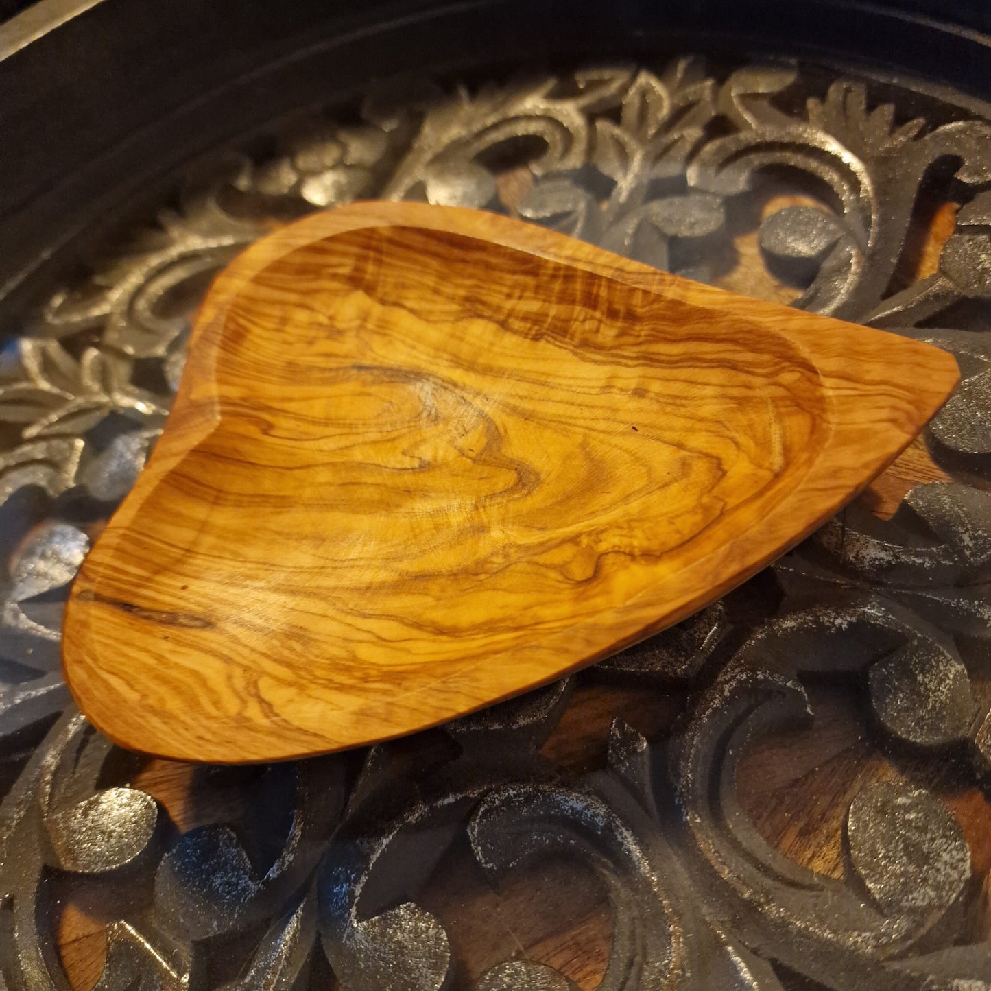 Olive Wood Heart Dishes