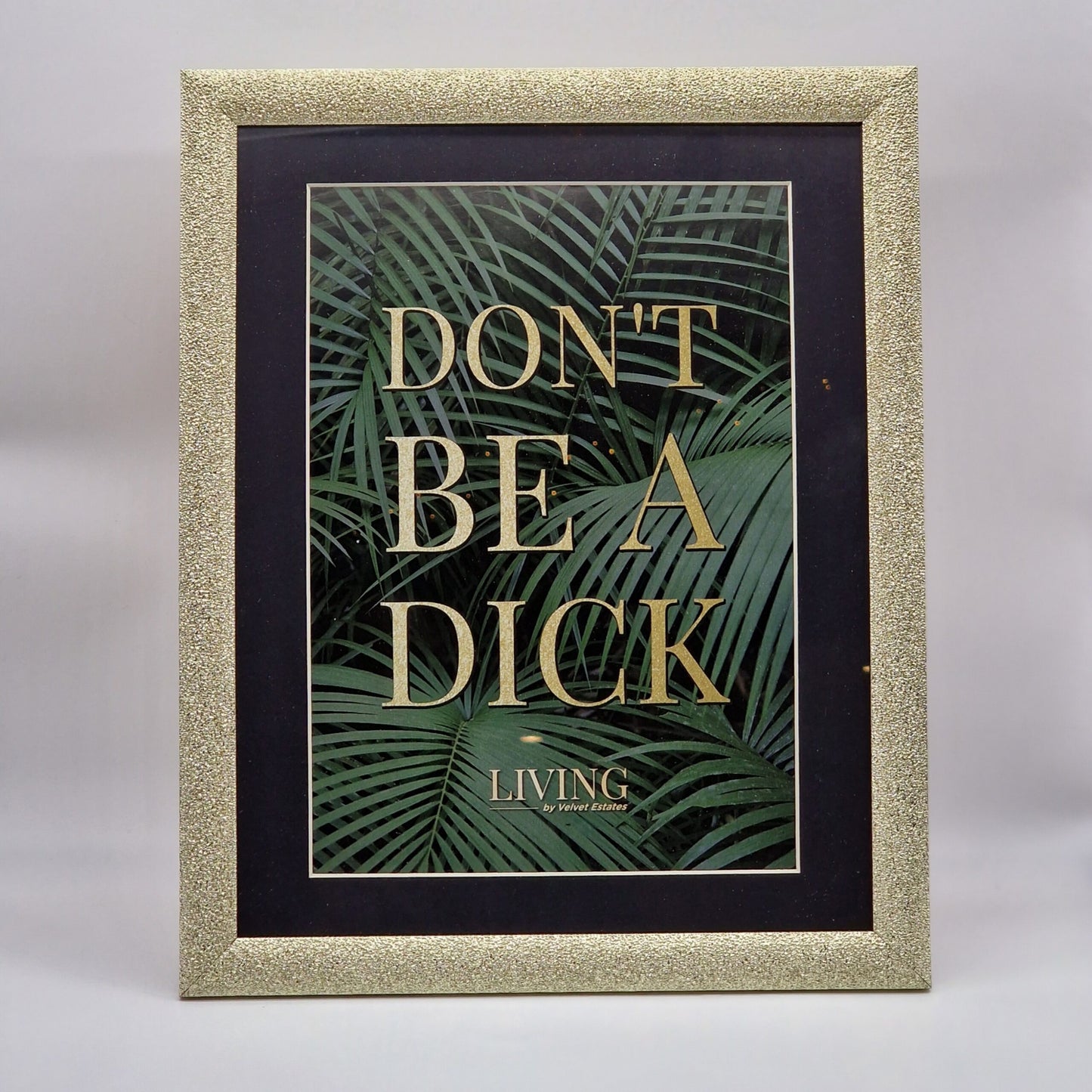Don't be a Dick - A4 Framed