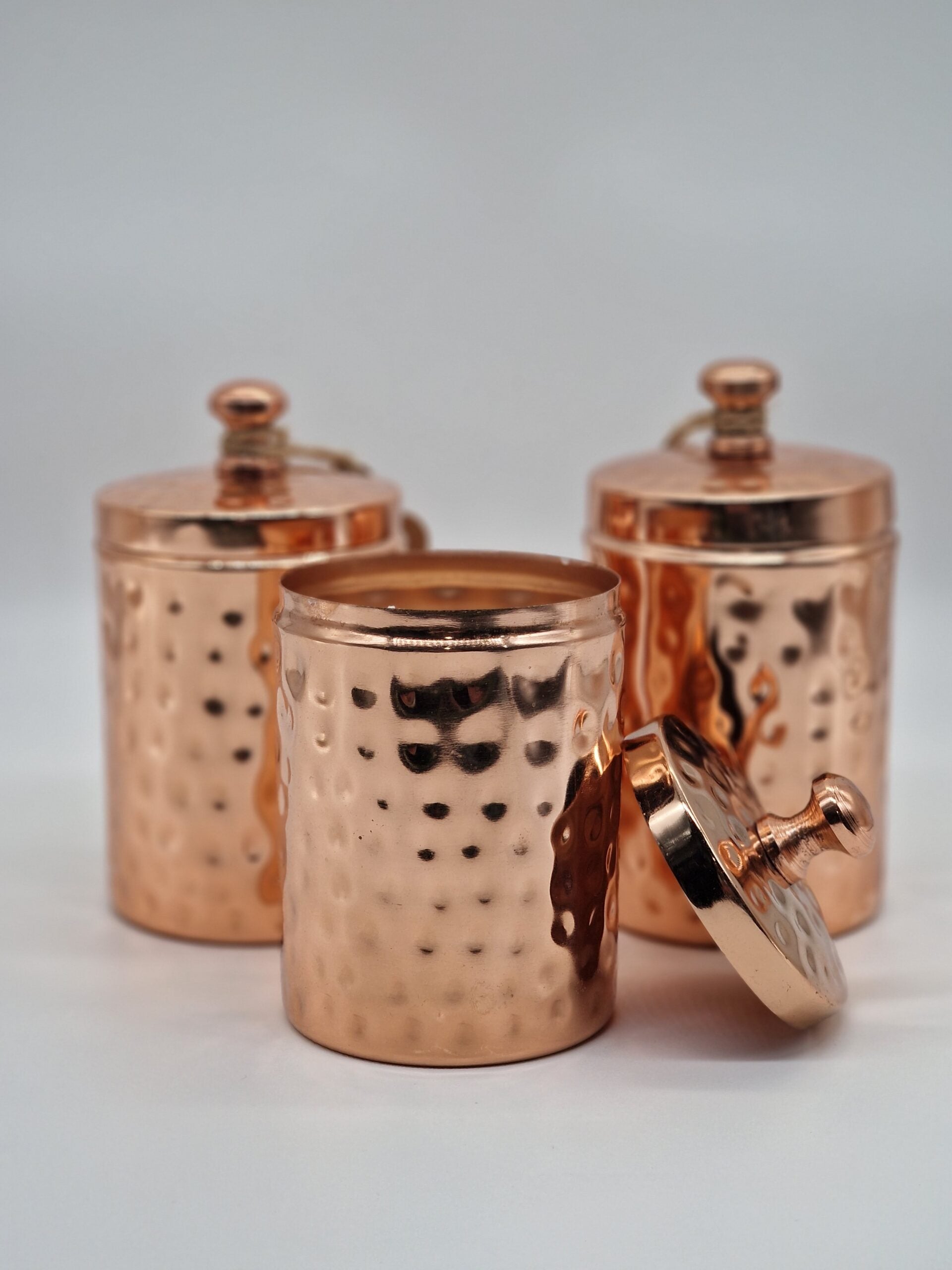 Hand Poured Hammer Copper Pot Candles