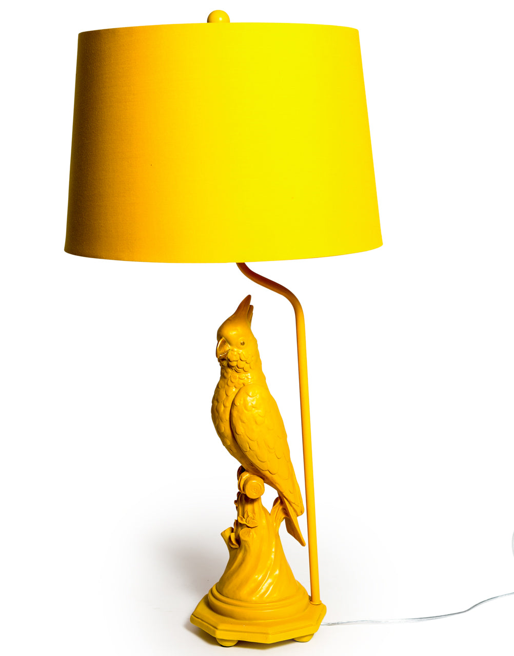 Parrot Table Lamp With Metallic Lined Shade