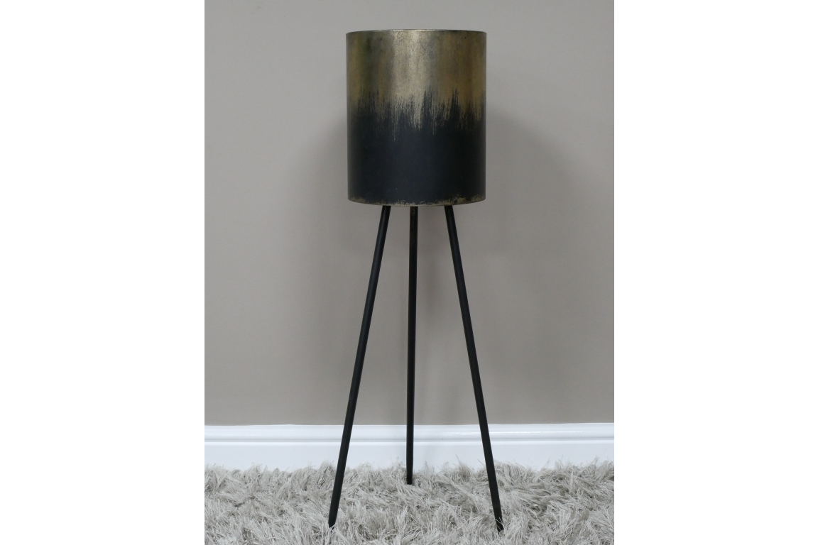 Tall Metal Ombre Planter