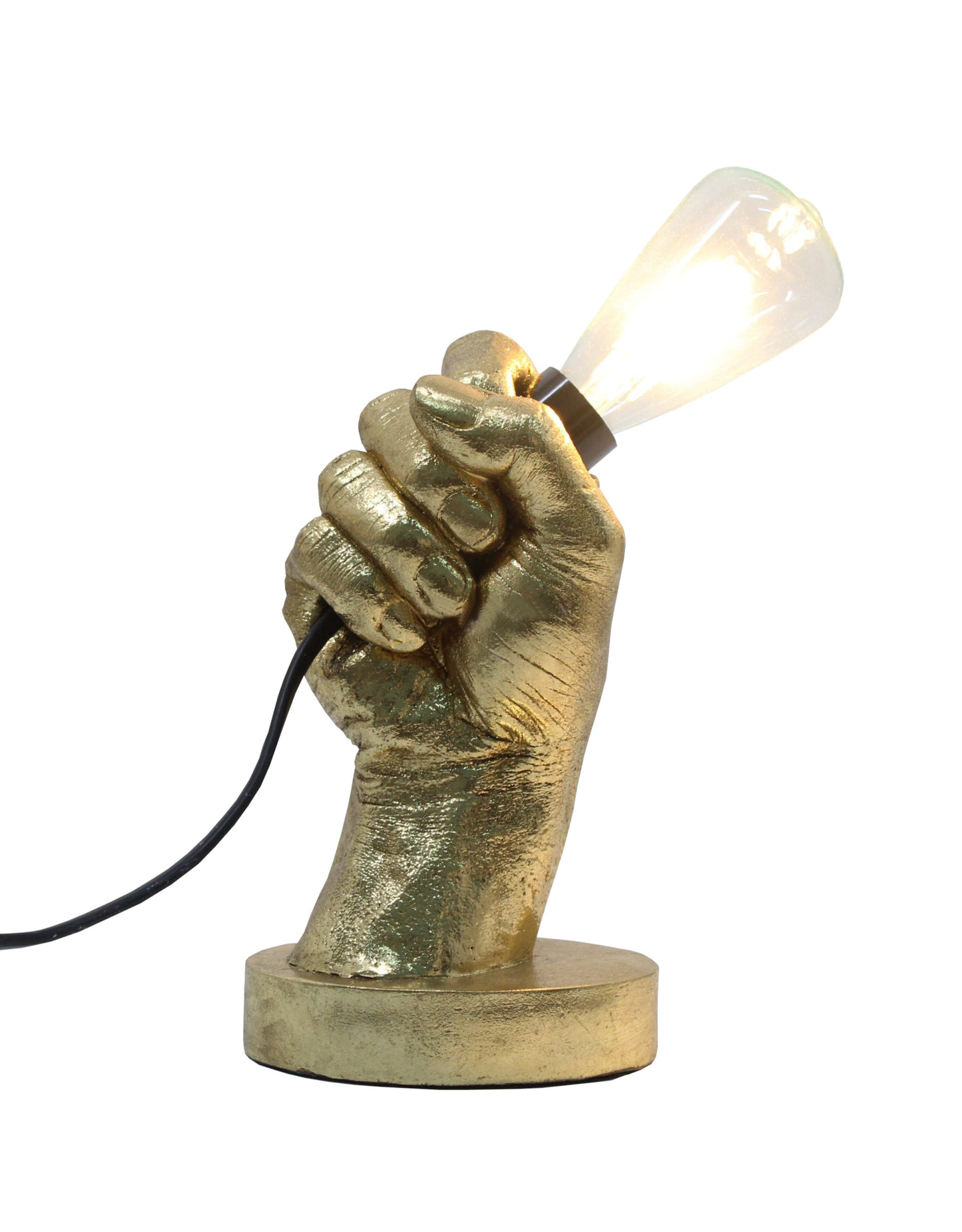 Gold "Hand Held" Table Lamp