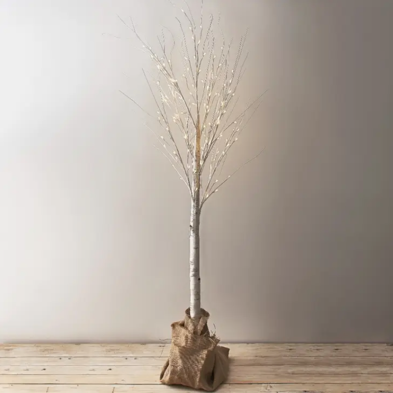 LED White Birch Tree