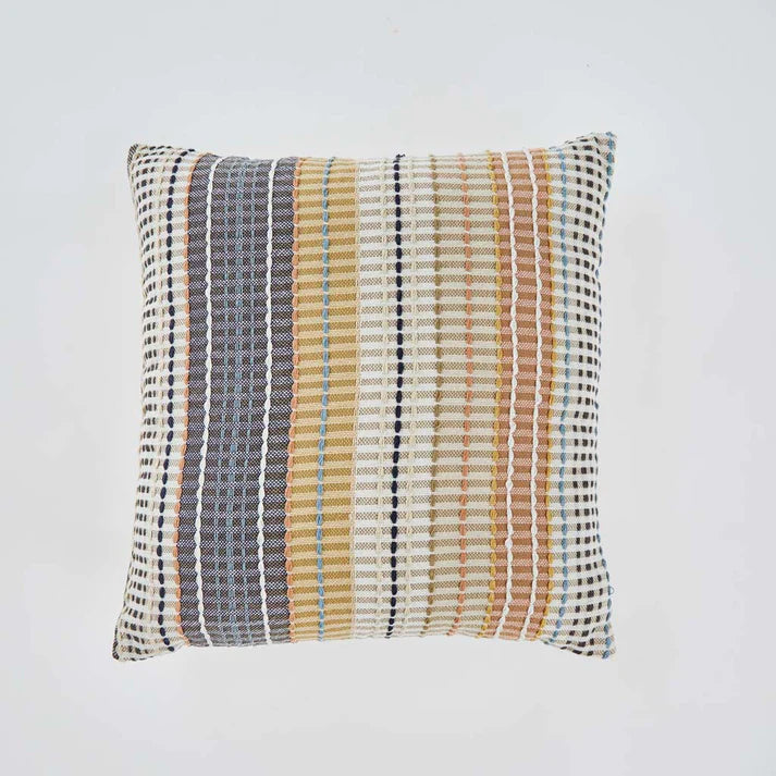 Weaver Green Madras Gold Check Cushion