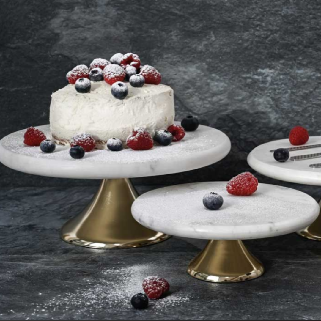 Marble & Gold Cake Stands
