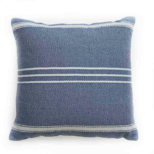 Weaver Green Oxford Stripe Navy Cushion