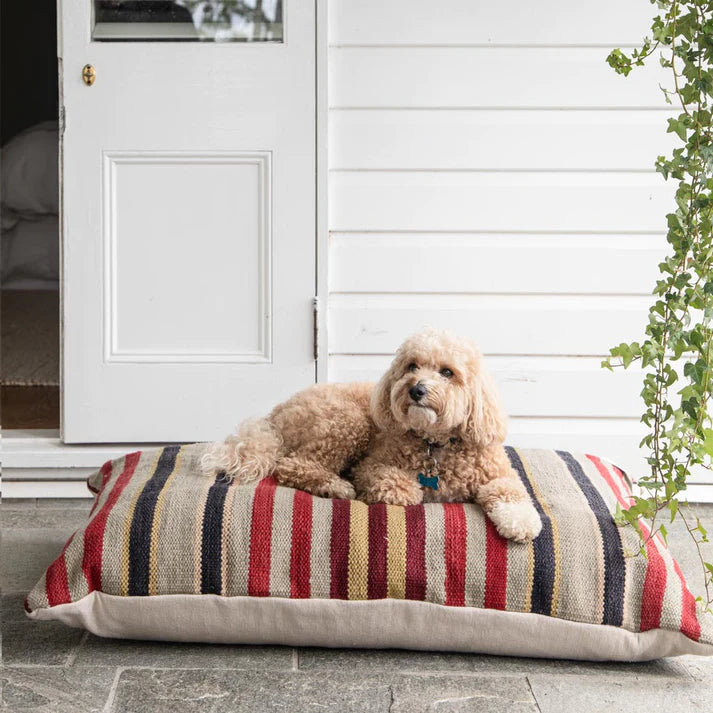 Weaver Green Regimental Stripe Floor Cushion