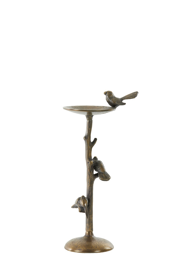 BIRD Antique Bronze Candle holder
