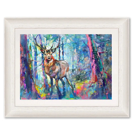 Mystic Stag A4 Framed Print