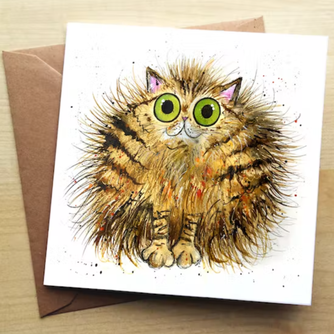 Tommy Cat Greetings Card